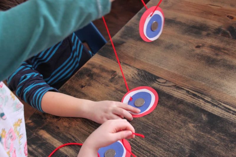 paper coin medallion craft for presidents' day activities for kids