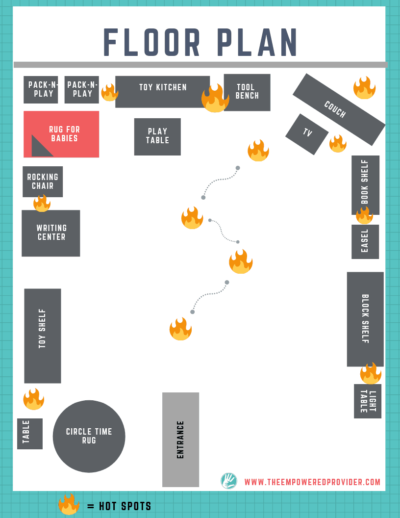 child care play space floor plan