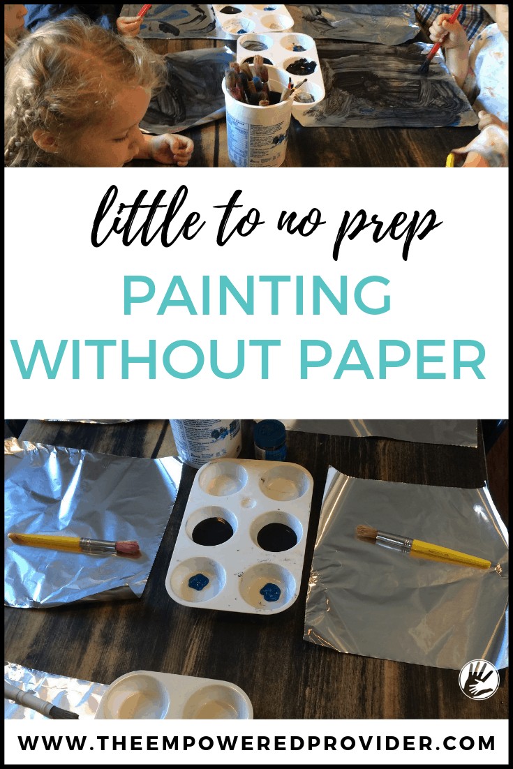 easy foil painting  for kids