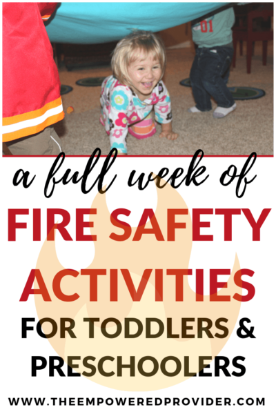 fire safety activities for toddlers and preschoolers