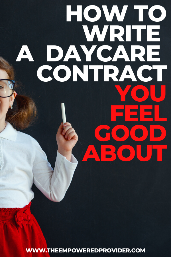 How To Write A Daycare Contract