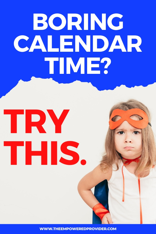 calendar time for preschool